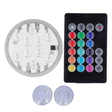 RGB Underwater Spot Light with Remote Control Submersible LED Light IP68 Waterproof for Aquarium Pond
