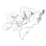 LED Mirror Light 5 Level Brightness Adjustment Touch Switch 10 Bulbs White Light Mirror Lamp with Retractable Cable - Side View