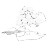 LED Mirror Light 5 Level Brightness Adjustment Touch Switch 10 Bulbs White Light Mirror Lamp with Retractable Cable