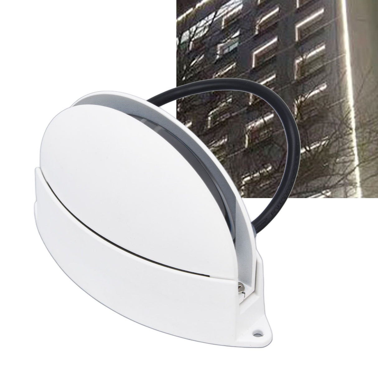 Window Sill Lamp 180° Luminous Semicircular LED Wall Light for Hallway Corridor Living Room AC85‑265V White Light