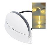 Window Sill Lamp 180° Luminous Semicircular LED Wall Light for Hallway Corridor Living Room AC85‑265V Warm Light