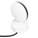 10W LED Wall Lamp Round 360° Glowing Window Sill Lamp for Hallway Aisle Corridor Living Room AC85‑265V White Light - Side View