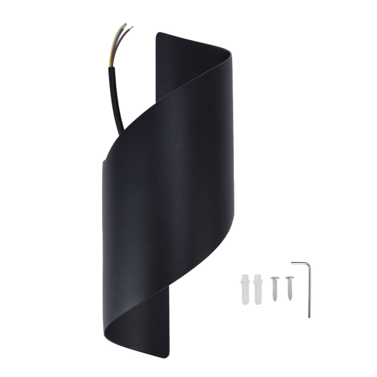 LED Wall Light Modern Waterproof Decorative Warm Light Innovative Spiral Wall Lamp for Outdoor Patio Hallway AC85‑265V