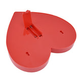 Heart Shaped Night Light 10 LEDs Cute Battery Powered Warm Light Kids LED Love Shaped Lamp with Hook Hole for Kid's Room Red