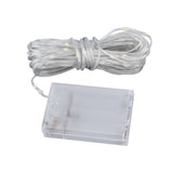 LED Curtain String Lights DIY 33 Feet Waterproof Warm Light Decorative String Lights for Outdoor - Side View