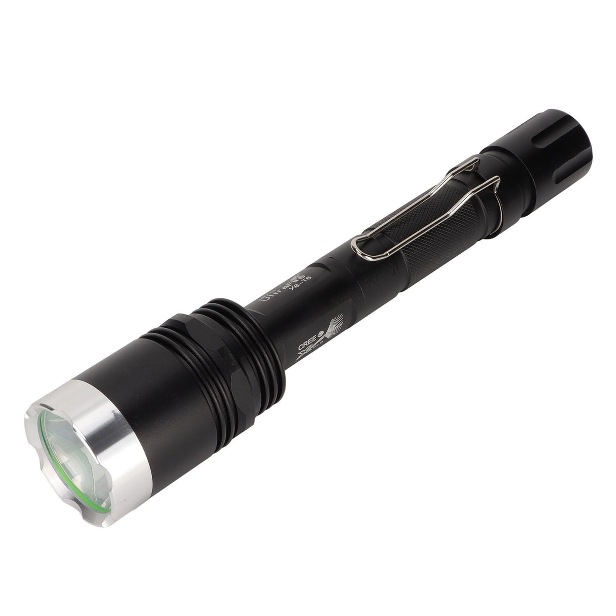 Camping Flashlight 5000LM Lengthened IPX5 Waterproof Anodized Black T6 Lamp Beads White Light Outdoor Flashlight