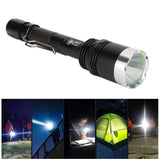 Camping Flashlight 5000LM Lengthened IPX5 Waterproof Anodized Black T6 Lamp Beads White Light Outdoor Flashlight