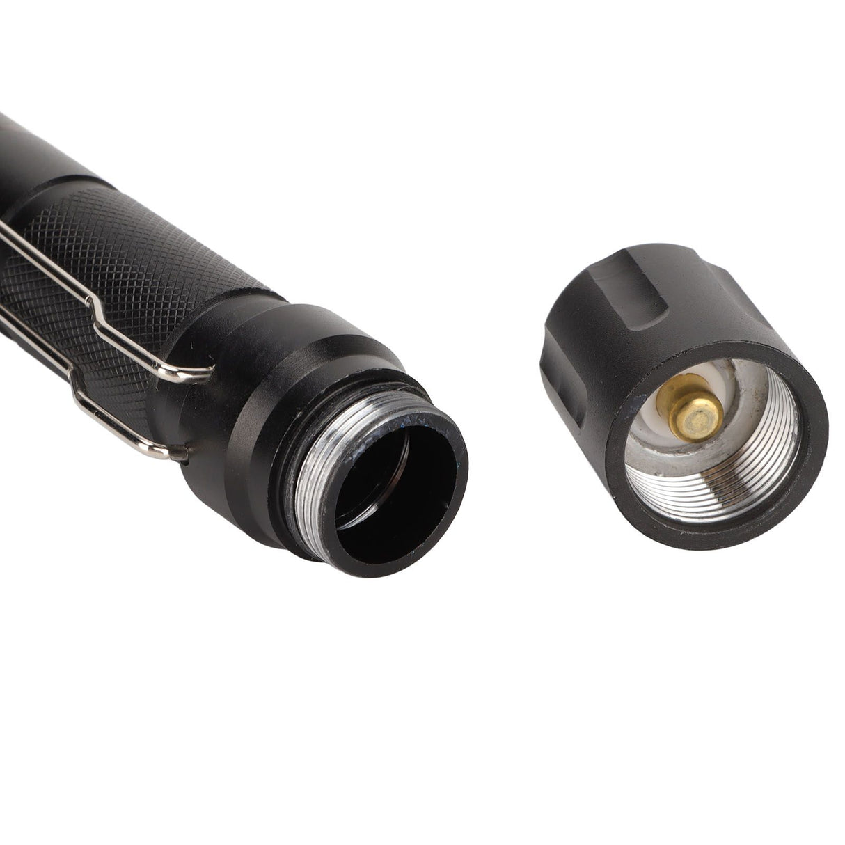 Camping Flashlight 5000LM Lengthened IPX5 Waterproof Anodized Black T6 Lamp Beads White Light Outdoor Flashlight