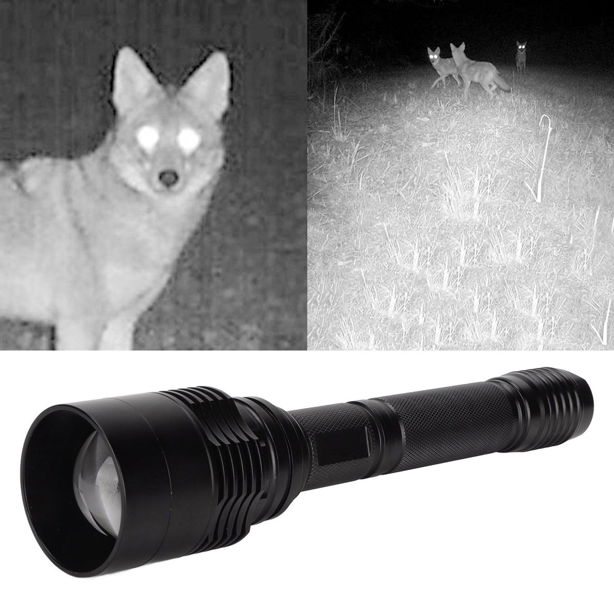 IR Flashlight Telescopic Focusing Infrared Flashlight 850nm LED Night Vision Monitoring Light Source Fill Light Flashlight