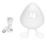 Kids Night Light Space Capsule Design Cute Soft Warm Light Dual Mode Easy Control Baby Night Light for Bedroom Office Bunny