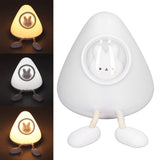 Kids Night Light Space Capsule Design Cute Soft Warm Light Dual Mode Easy Control Baby Night Light for Bedroom Office Bunny - Extra Image