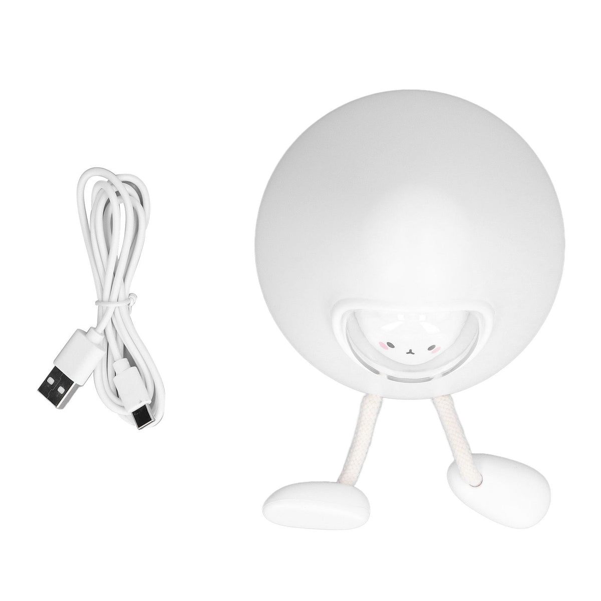 Kids Night Light Space Capsule Design Cute Soft Warm Light Dual Mode Easy Control Baby Night Light for Bedroom Office Bunny