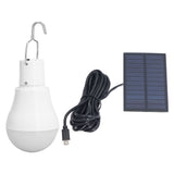 Solar Light Bulb Energy Saving White Light USB Solar LED Bulb Light for Outdoor Camping Emergency with Hook