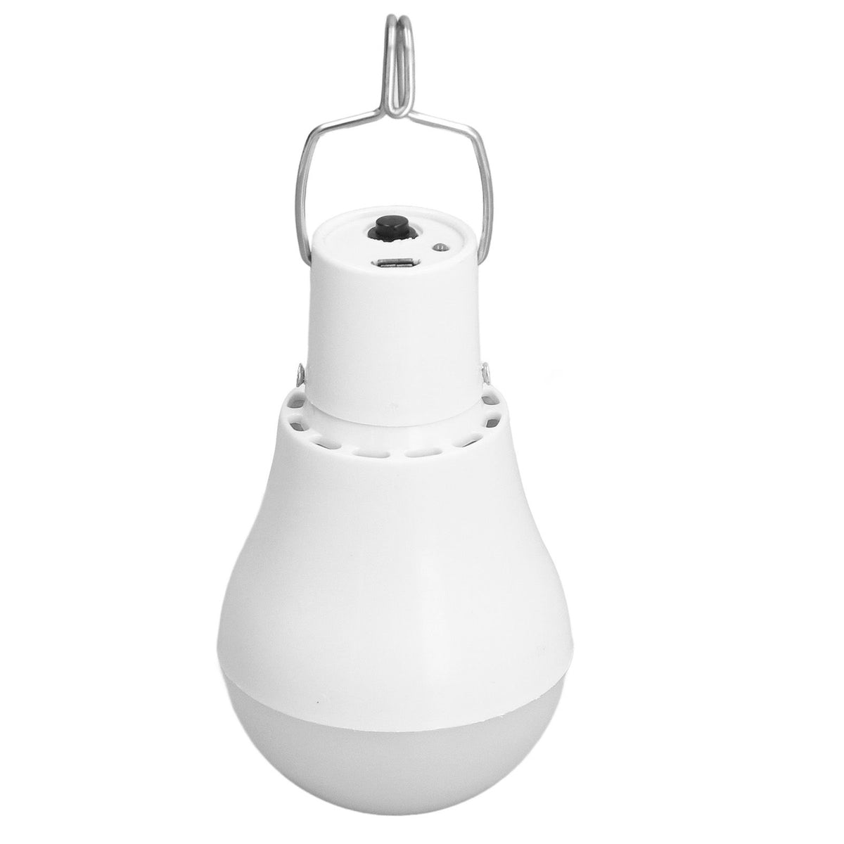 Solar Light Bulb Energy Saving White Light USB Solar LED Bulb Light for Outdoor Camping Emergency with Hook