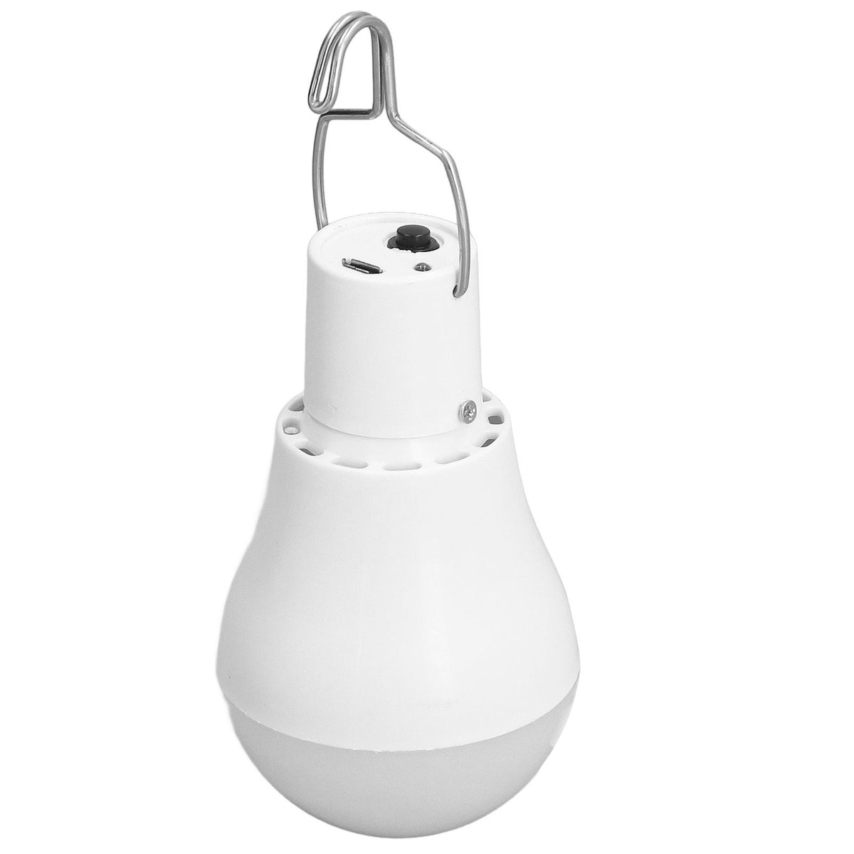 Solar Light Bulb Energy Saving White Light USB Solar LED Bulb Light for Outdoor Camping Emergency with Hook
