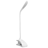 LED Desk Lamp 3 Level Brightness Energy Saving Eye Protection Clip Table Lamp with Flexible Gooseneck - Front View