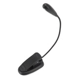 Clip On Light Black 9 Level 7 Lamps Foldable Flexible Gooseneck USB Rechargeable LED Clip Table Reading Lamp