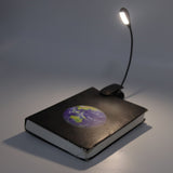 Clip On Light Black 9 Level 7 Lamps Foldable Flexible Gooseneck USB Rechargeable LED Clip Table Reading Lamp - Extra Image