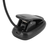 Clip On Light Black 9 Level 7 Lamps Foldable Flexible Gooseneck USB Rechargeable LED Clip Table Reading Lamp - Extra Image