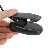 Clip On Light Black 9 Level 7 Lamps Foldable Flexible Gooseneck USB Rechargeable LED Clip Table Reading Lamp - Extra Image