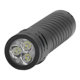 LED Camping Flashlight 3LED 3000LM Five Lighting Modes Super Bright White Light Flashlight for Outdoor Emergency - Low Angle