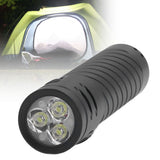 LED Camping Flashlight 3LED 3000LM Five Lighting Modes Super Bright White Light Flashlight for Outdoor Emergency