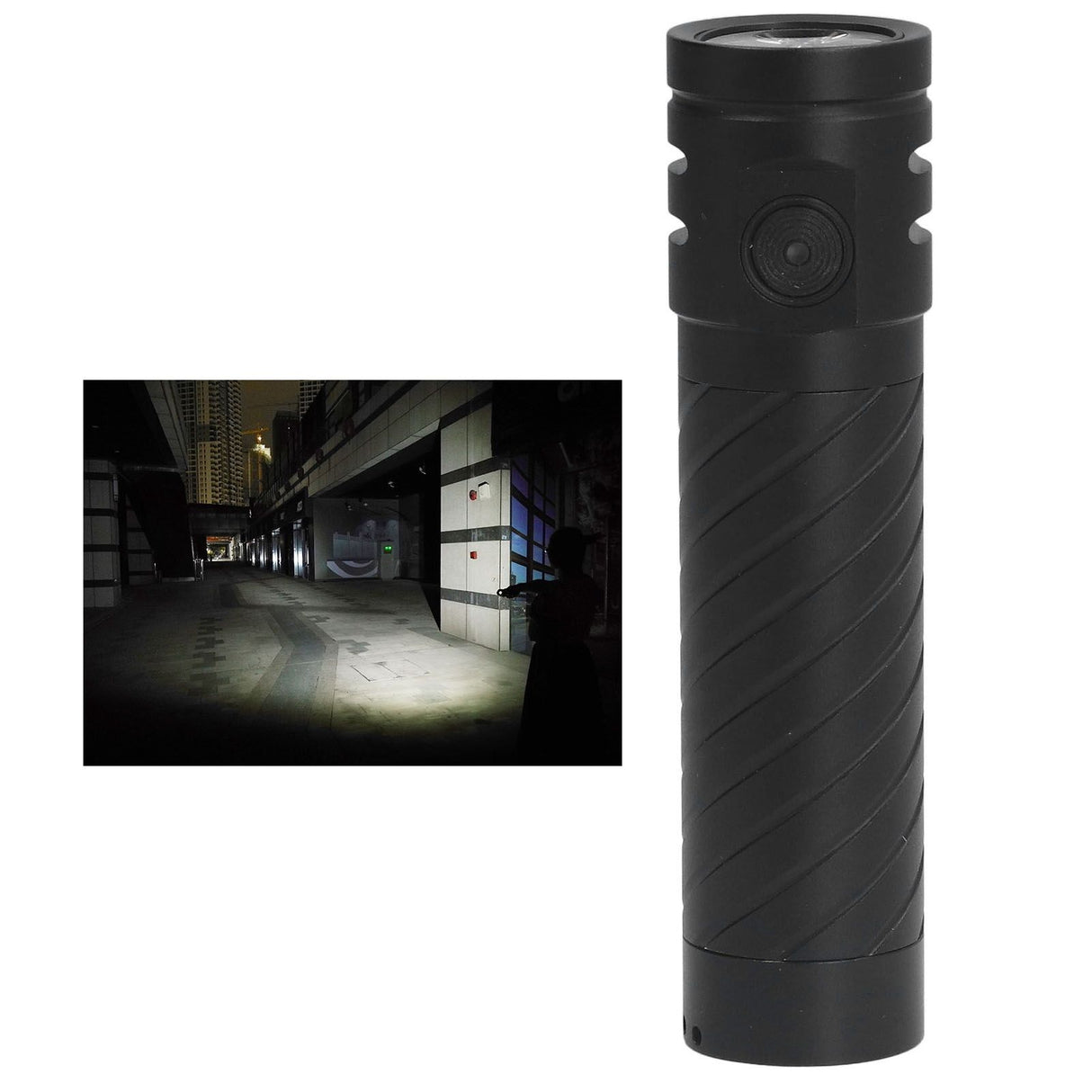 LED Camping Flashlight 3LED 3000LM Five Lighting Modes Super Bright White Light Flashlight for Outdoor Emergency