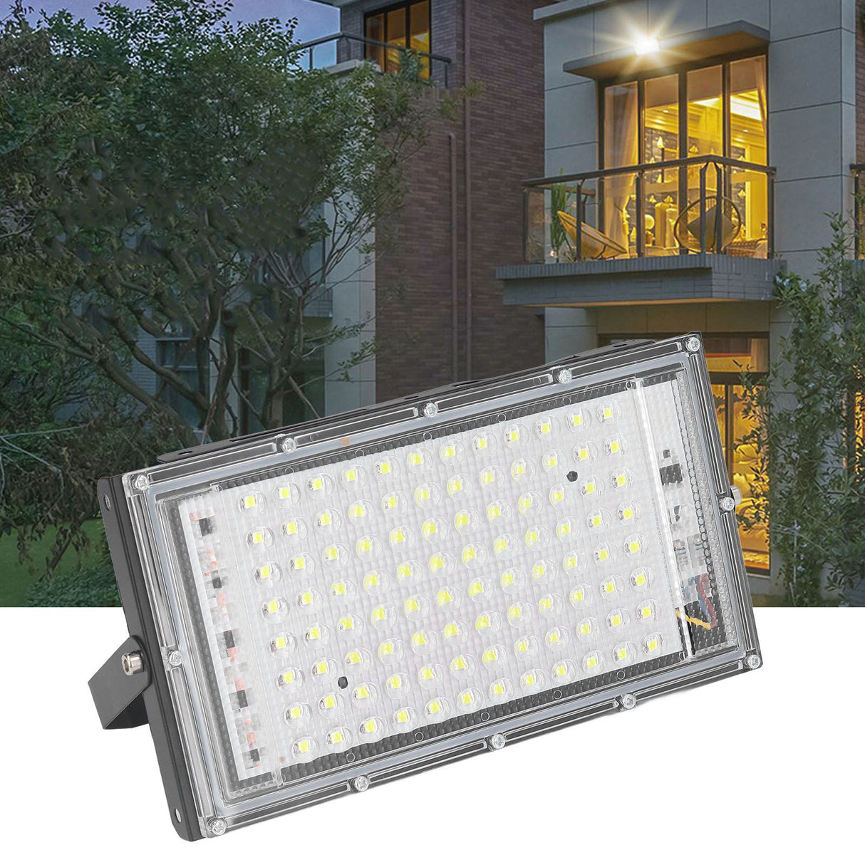 100W LED Flood Light Super Bright 10000 Luminous 120° Beam Angle Flood Light Cool White IP66 Waterproof Light 220‑240V