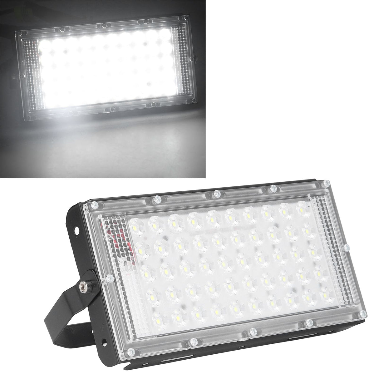 LED Flood Light 50W 12V Super Bright White Light Waterproof Outdoor LED Floodlight for Courtyards Gardens