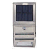 Solar Wall Lamp PIR Human Body Induction High Sensitivity White Light 40LM Stainless Steel Solar Wall Light