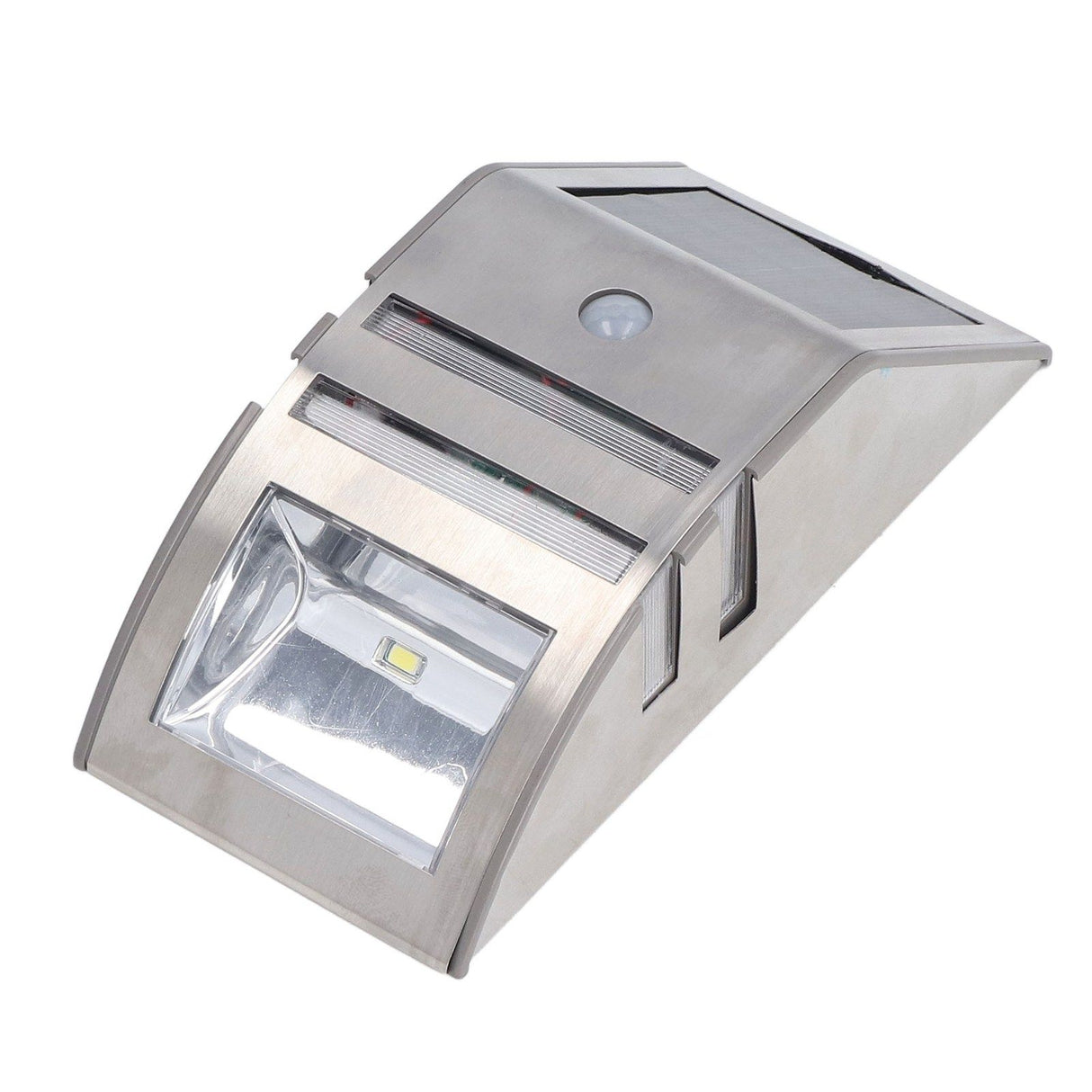 Solar Wall Lamp PIR Human Body Induction High Sensitivity White Light 40LM Stainless Steel Solar Wall Light