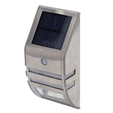 Solar Wall Lamp PIR Human Body Induction High Sensitivity White Light 40LM Stainless Steel Solar Wall Light