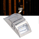 Solar Wall Lamp PIR Human Body Induction High Sensitivity White Light 40LM Stainless Steel Solar Wall Light - Extra Image