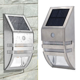 Solar Wall Lamp PIR Human Body Induction High Sensitivity White Light 40LM Stainless Steel Solar Wall Light - Extra Image