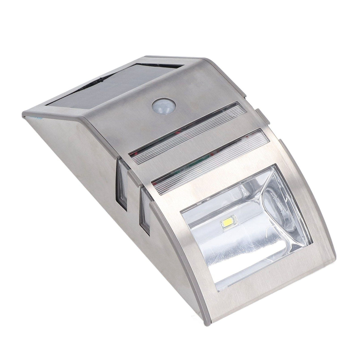 Solar Wall Lamp PIR Human Body Induction High Sensitivity White Light 40LM Stainless Steel Solar Wall Light