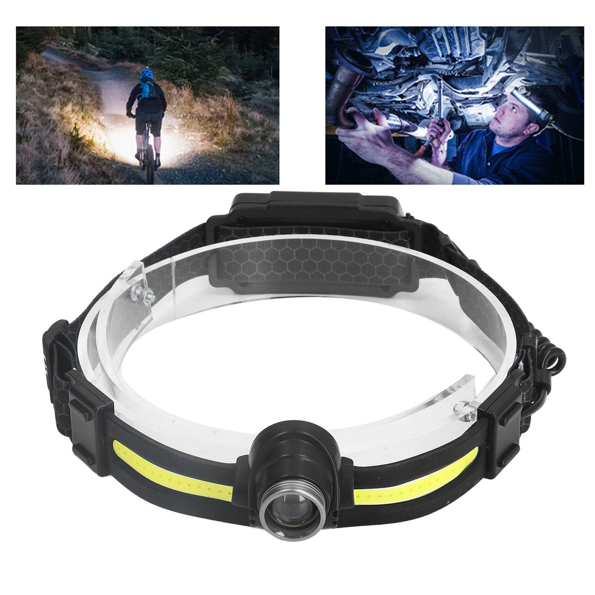 COB Multifunctional Headlight LED Mini Induction Headlamp Waterproof Camping Torch Head Lamp for Outdoors