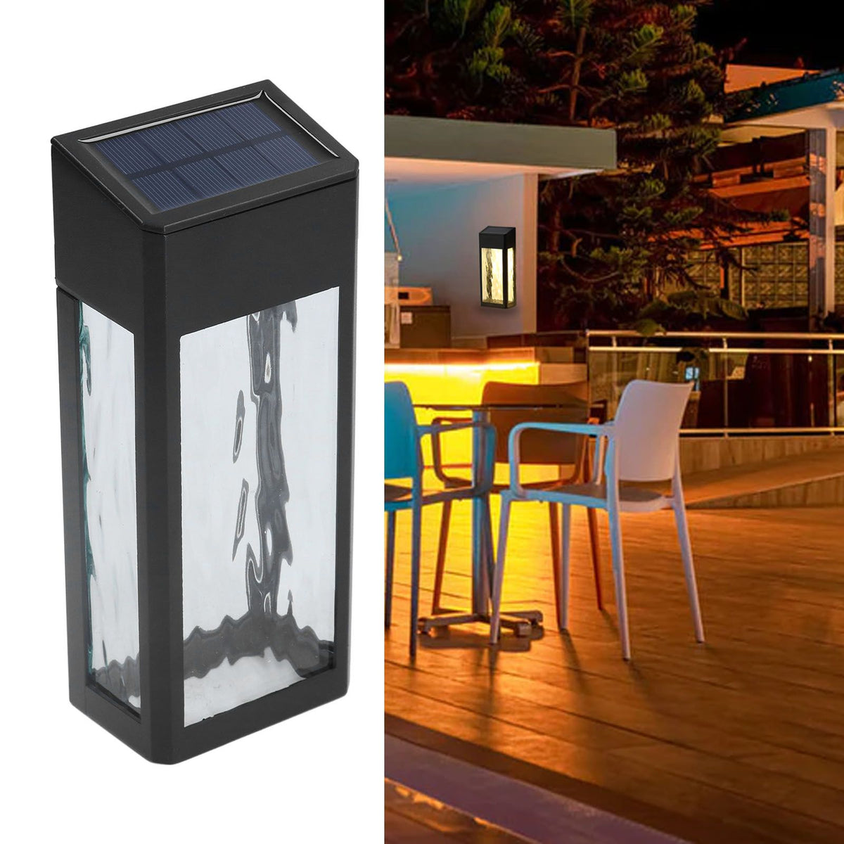 Solar Deck Light Multifunction Aluminum Outdoor Fence Lights for Outdoor Garden Patio Wall Fence