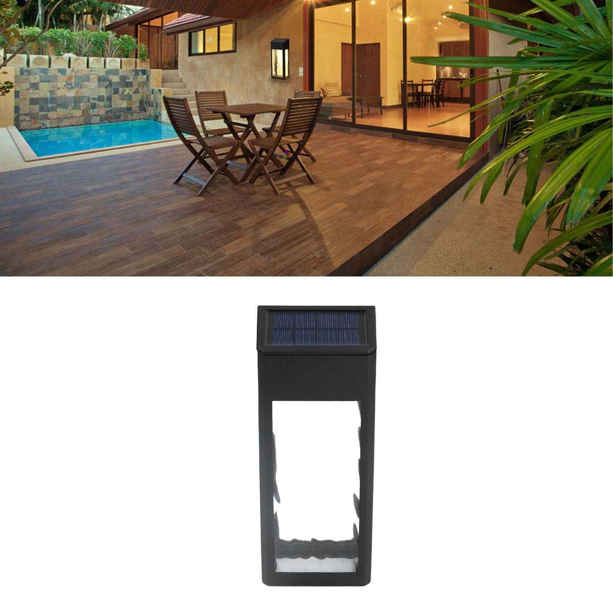 Solar Deck Light Multifunction Aluminum Outdoor Fence Lights for Outdoor Garden Patio Wall Fence