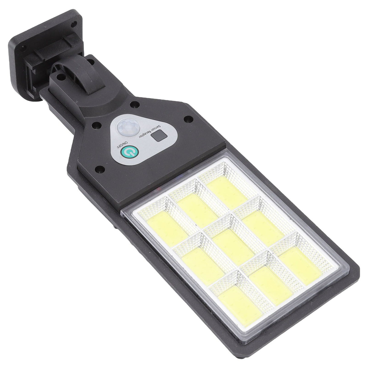 LED Solar Street Lights 9COB Body Sensing IP65 Waterproof Outdoor Street Lamp for Courtyard Yard Pathway Garden