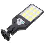 LED Solar Street Lights 9COB Body Sensing IP65 Waterproof Outdoor Street Lamp for Courtyard Yard Pathway Garden - Top-Down View