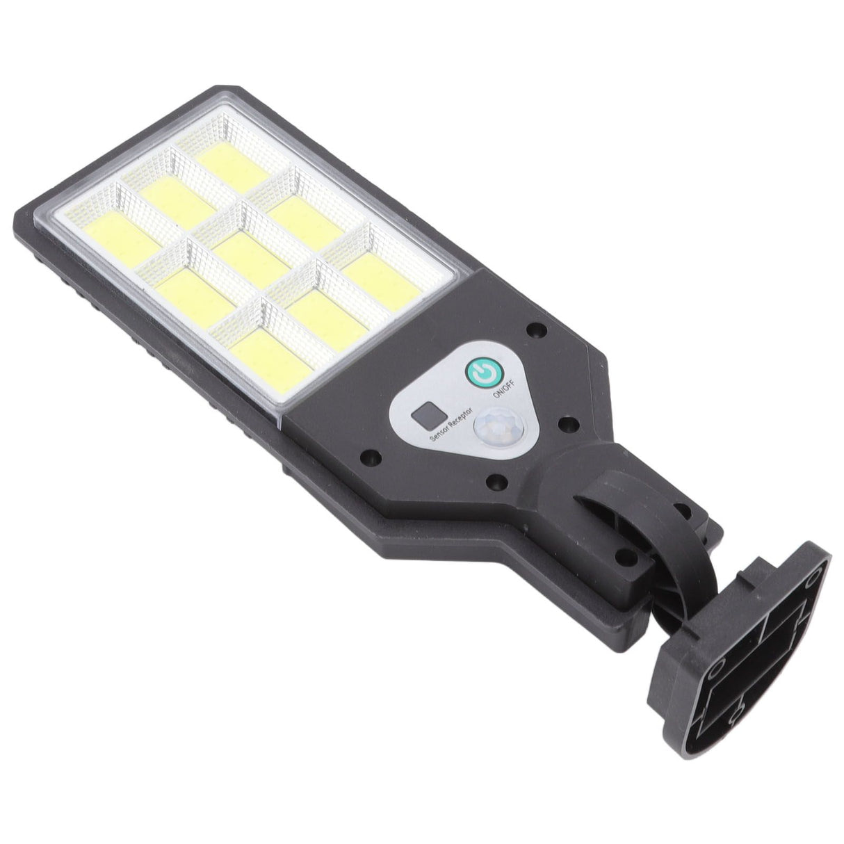 LED Solar Street Lights 9COB Body Sensing IP65 Waterproof Outdoor Street Lamp for Courtyard Yard Pathway Garden