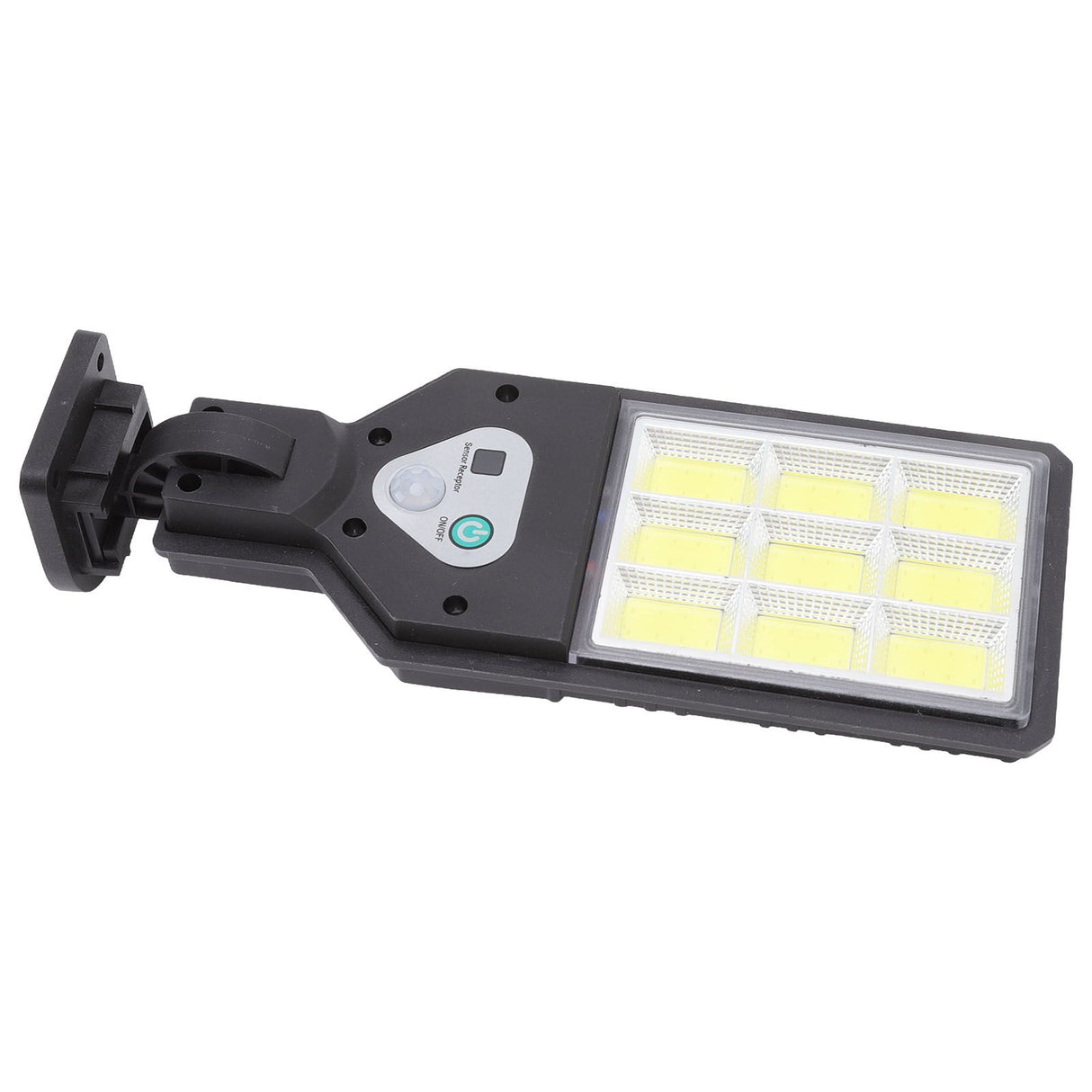 LED Solar Street Lights 9COB Body Sensing IP65 Waterproof Outdoor Street Lamp for Courtyard Yard Pathway Garden