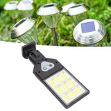 LED Solar Street Lights 9COB Body Sensing IP65 Waterproof Outdoor Street Lamp for Courtyard Yard Pathway Garden - Extra Image