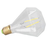 LED Filament Bulb 4000K 4W 220V Vintage Transparent Unique E27 E26 LED Filament Light Bulb for Home Restaurants Cafes - 45-Degree Angle