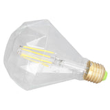LED Filament Bulb 4000K 4W 220V Vintage Transparent Unique E27 E26 LED Filament Light Bulb for Home Restaurants Cafes - Close-Up Angle