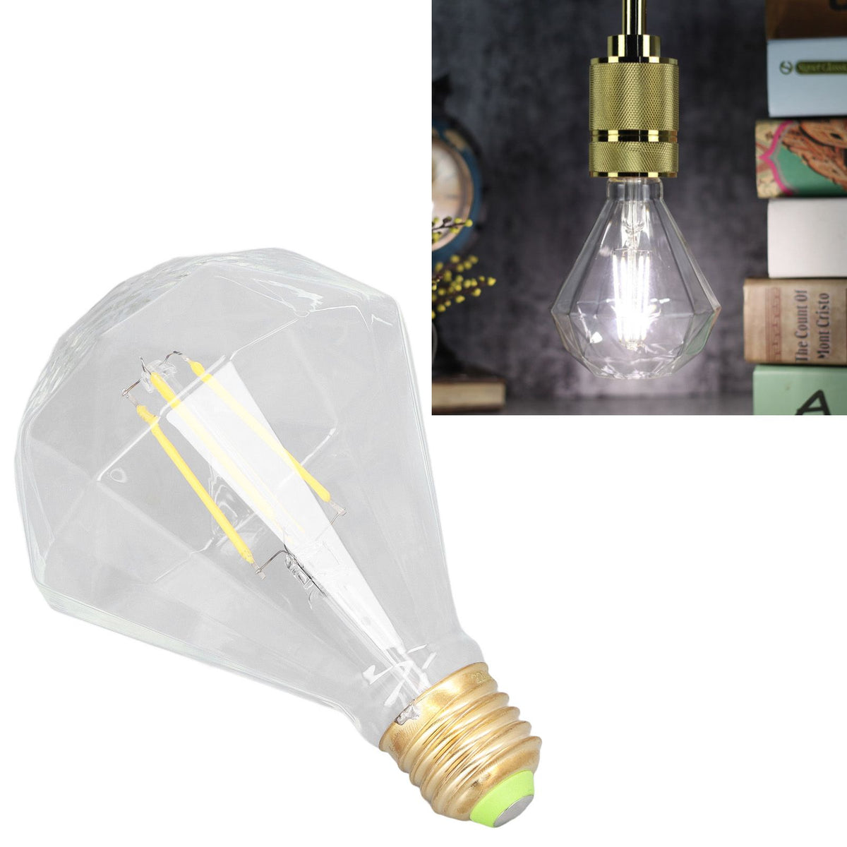 LED Filament Bulb 4000K 4W 220V Vintage Transparent Unique E27 E26 LED Filament Light Bulb for Home Restaurants Cafes
