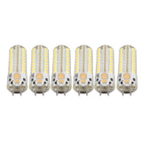 6Pcs GY6.35 LED Bulb 7W AC DC12V 700lm 72 LEDs 360 Degree LED Corn Light Bulb for Pendant Lamps Ceiling Lamps White Light(6000K-6500K)