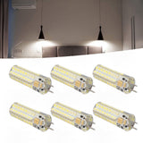 6Pcs GY6.35 LED Bulb 7W AC DC12V 700lm 72 LEDs 360 Degree LED Corn Light Bulb for Pendant Lamps Ceiling Lamps White Light(6000K-6500K)