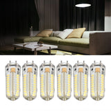 6Pcs GY6.35 LED Bulb 7W AC DC12V 700lm 72 LEDs 360 Degree LED Corn Light Bulb for Pendant Lamps Ceiling Lamps White Light(6000K-6500K)