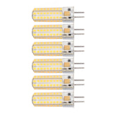 6Pcs GY6.35 LED Bulb 7W AC DC12V 700lm 72 LEDs 360 Degree LED Corn Light Bulb for Pendant Lamps Ceiling Lamps Warm Light(2700K-3000K) - Side View